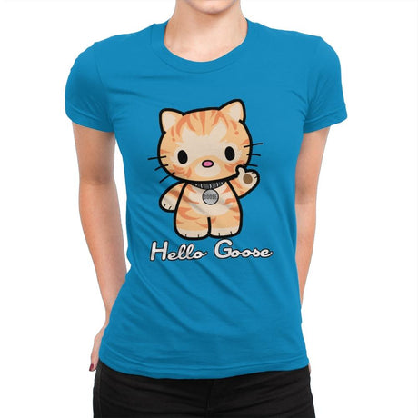 Hello Goose - Womens Premium T-Shirts RIPT Apparel Small / Turquoise
