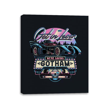 Hello Gotham! - Canvas Wraps Canvas Wraps RIPT Apparel 11x14 / Black