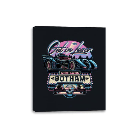 Hello Gotham! - Canvas Wraps Canvas Wraps RIPT Apparel 8x10 / Black