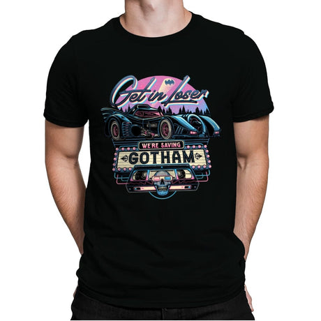 Hello Gotham! - Mens Premium T-Shirts RIPT Apparel Small / Black