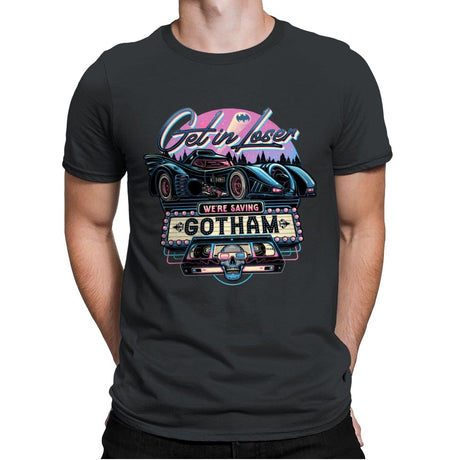 Hello Gotham! - Mens Premium T-Shirts RIPT Apparel Small / Heavy Metal