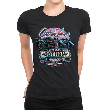 Hello Gotham! - Womens Premium T-Shirts RIPT Apparel Small / Black