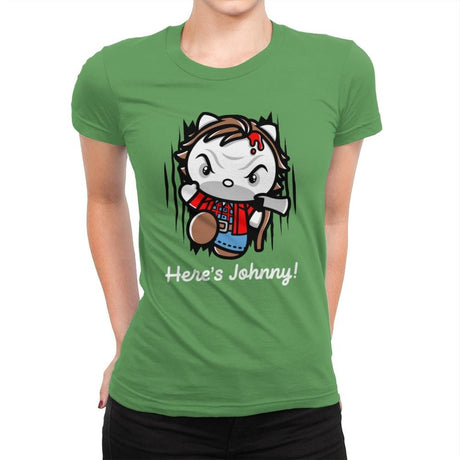 Hello Johnny! - Womens Premium T-Shirts RIPT Apparel Small / Kelly