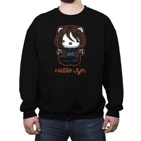 Hello Jyn - Crew Neck Sweatshirt Crew Neck Sweatshirt RIPT Apparel