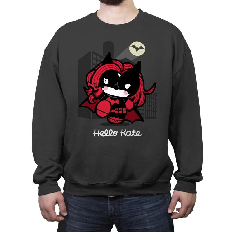 Hello Kate - Crew Neck Sweatshirt Crew Neck Sweatshirt RIPT Apparel Small / 3f3f3f