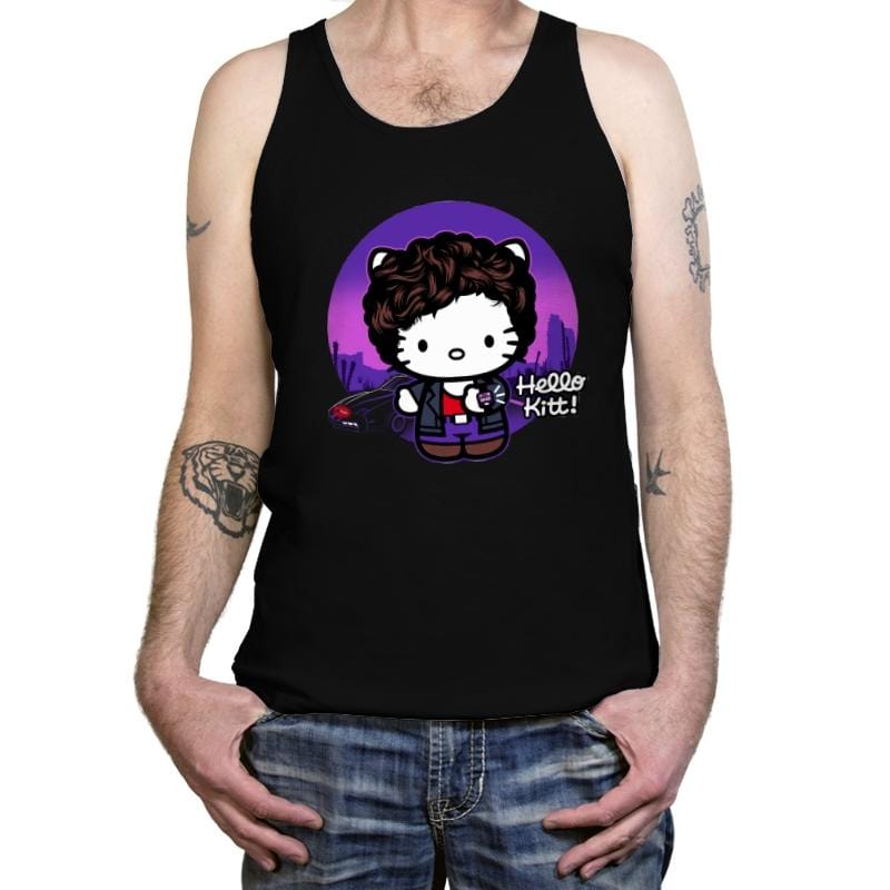 Hello KITT - Tanktop Tanktop RIPT Apparel X-Small / Black