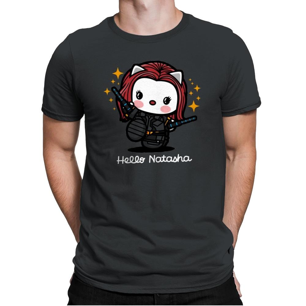 Hello Natasha - Mens Premium T-Shirts RIPT Apparel Small / Heavy Metal