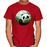 Hello Panda - Mens T-Shirts RIPT Apparel Small / Red