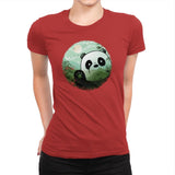 Hello Panda - Womens Premium T-Shirts RIPT Apparel Small / Red