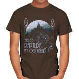 Hello Rapture - Mens T-Shirts RIPT Apparel Small / Dark Chocolate