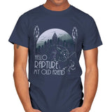 Hello Rapture - Mens T-Shirts RIPT Apparel Small / Navy