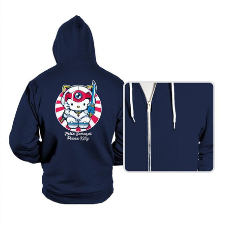 Hello Samurai Pizza Kitty - Hoodies Hoodies RIPT Apparel