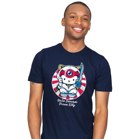 Hello Samurai Pizza Kitty - Mens T-Shirts RIPT Apparel