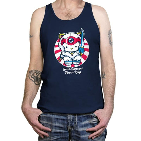 Hello Samurai Pizza Kitty - Tanktop Tanktop RIPT Apparel