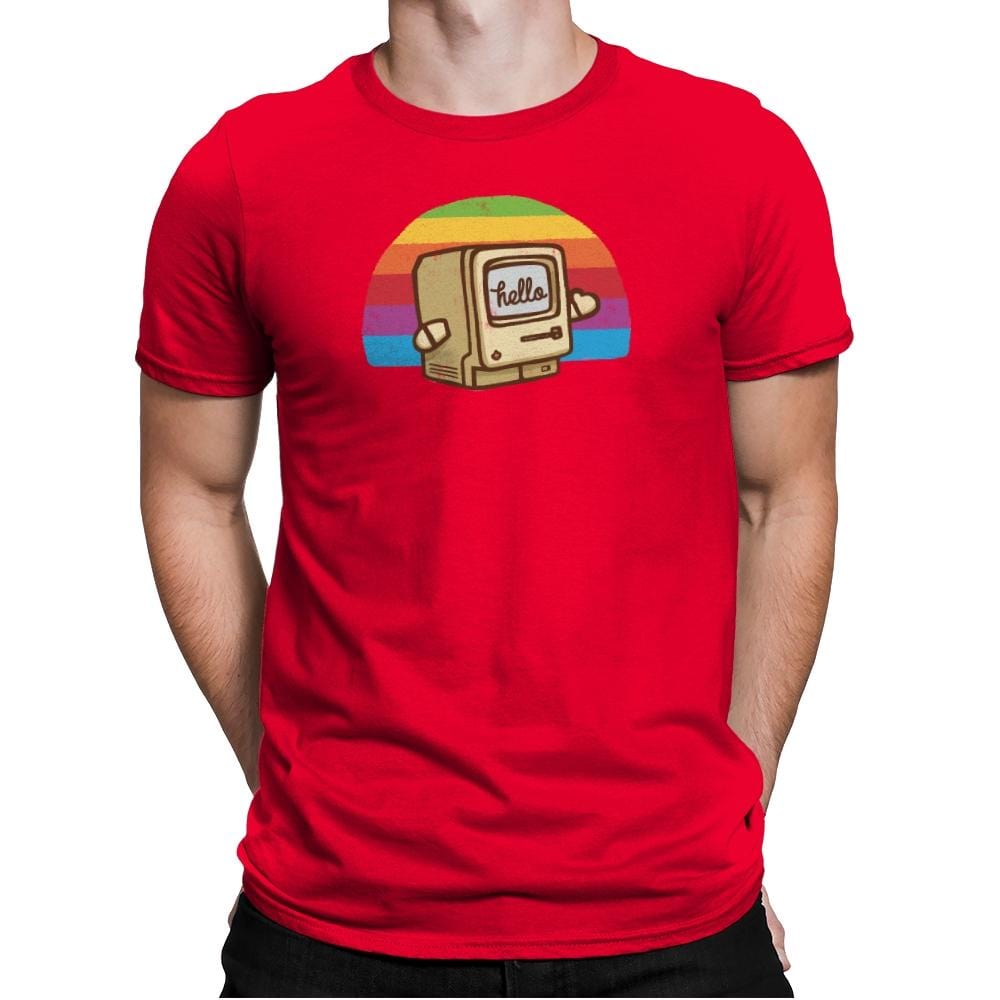 Hello Silicon Valley - Mens Premium T-Shirts RIPT Apparel Small / Red