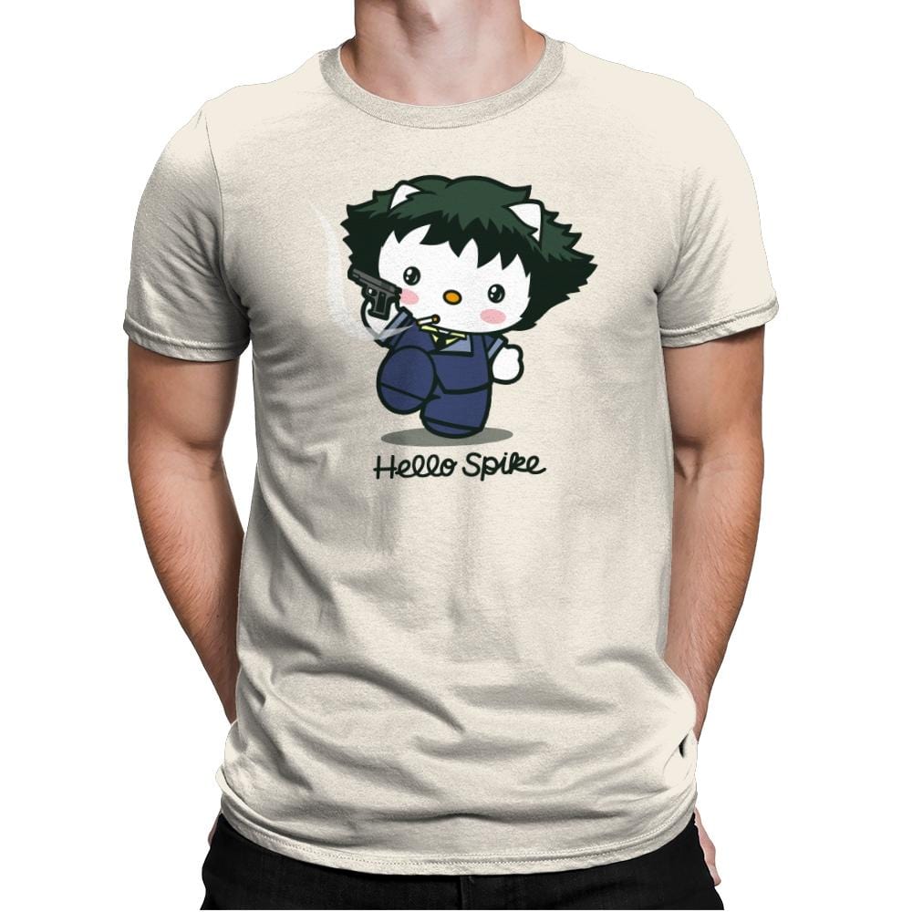 Hello Spike - Mens Premium T-Shirts RIPT Apparel Small / Natural