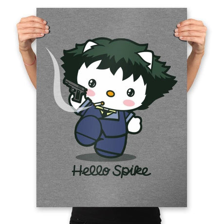 Hello Spike - Prints Posters RIPT Apparel 18x24 / Heather