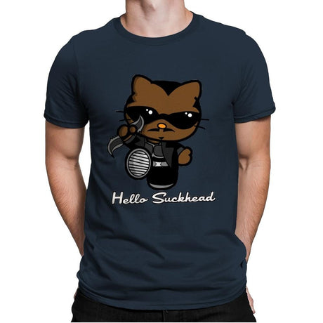 Hello Suckhead - Mens Premium T-Shirts RIPT Apparel Small / Indigo