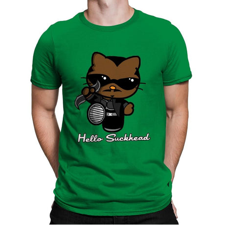 Hello Suckhead - Mens Premium T-Shirts RIPT Apparel Small / Kelly Green