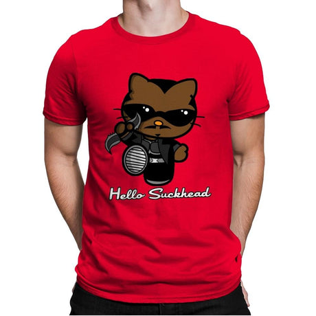 Hello Suckhead - Mens Premium T-Shirts RIPT Apparel Small / Red