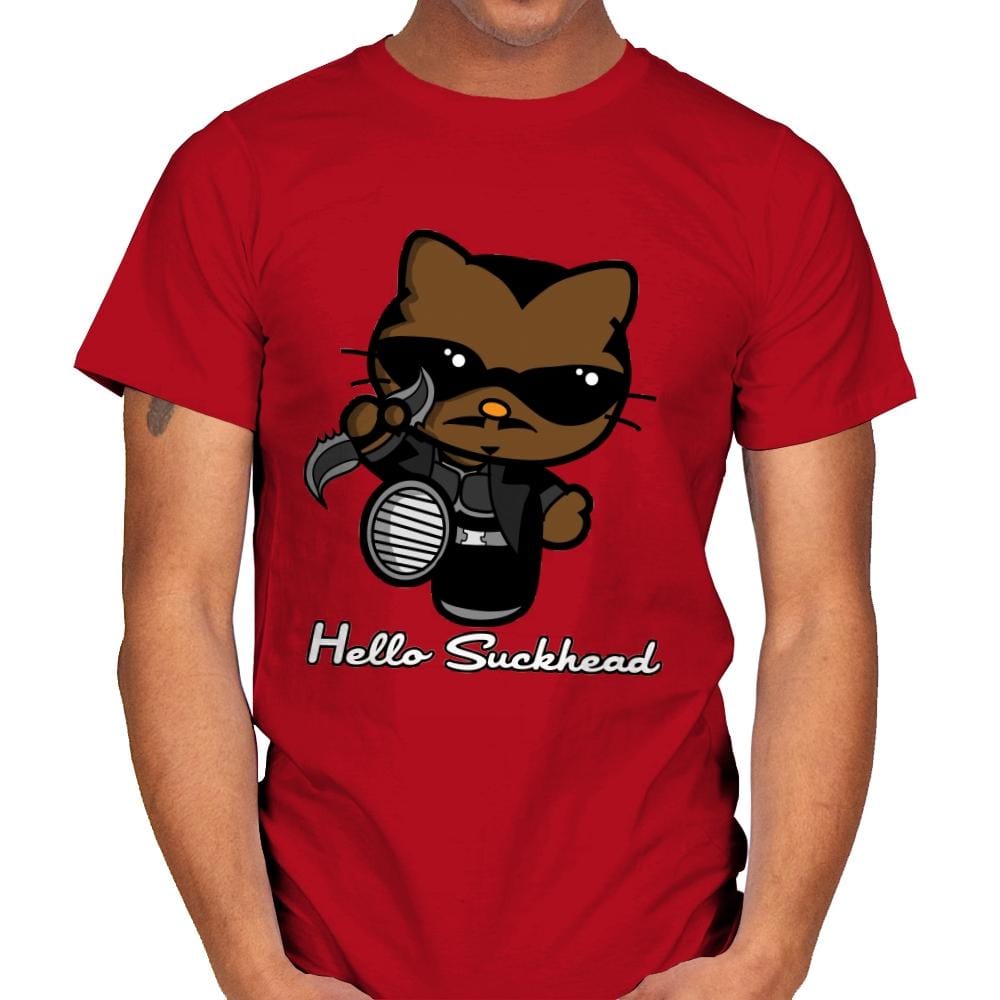 Hello Suckhead - Mens T-Shirts RIPT Apparel Small / Red