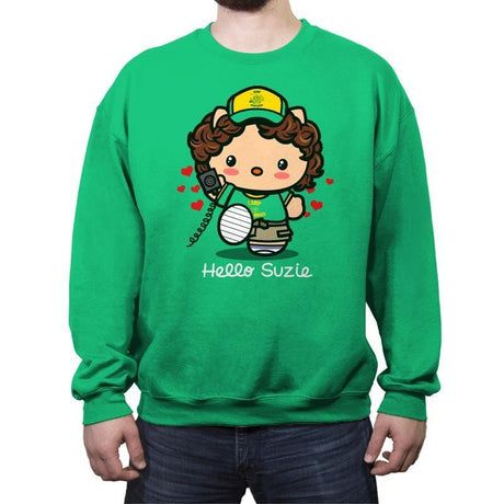 Hello Suzie - Crew Neck Sweatshirt Crew Neck Sweatshirt RIPT Apparel