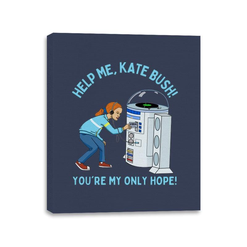 Help Me, Kate Bush! - Canvas Wraps Canvas Wraps RIPT Apparel 11x14 / Navy