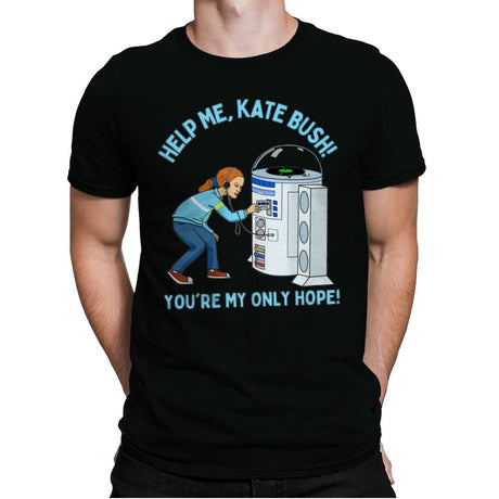 Help Me, Kate Bush! - Mens Premium T-Shirts RIPT Apparel Small / Black