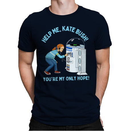 Help Me, Kate Bush! - Mens Premium T-Shirts RIPT Apparel Small / Midnight Navy