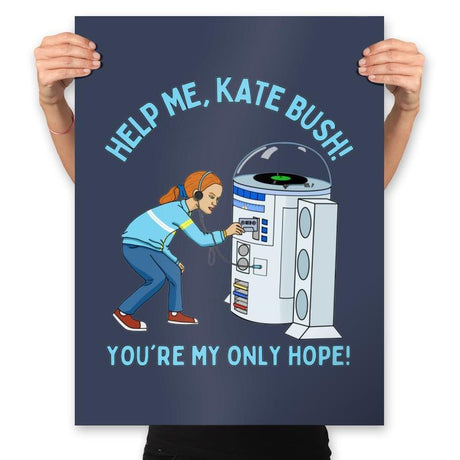 Help Me, Kate Bush! - Prints Posters RIPT Apparel 18x24 / Navy