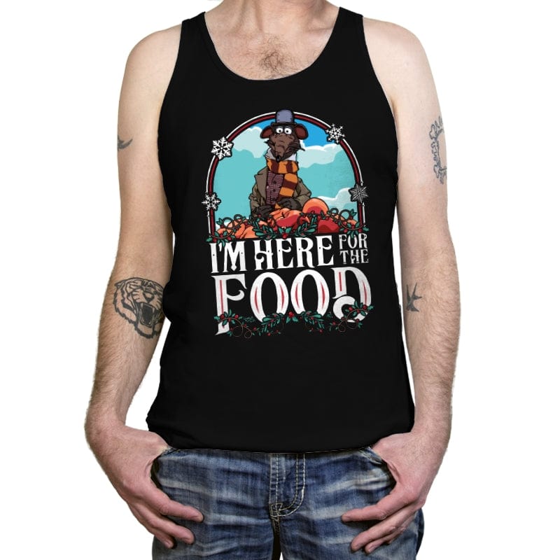 Here for the Food - Tanktop Tanktop RIPT Apparel X-Small / Black
