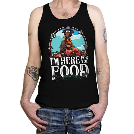 Here for the Food - Tanktop Tanktop RIPT Apparel X-Small / Black