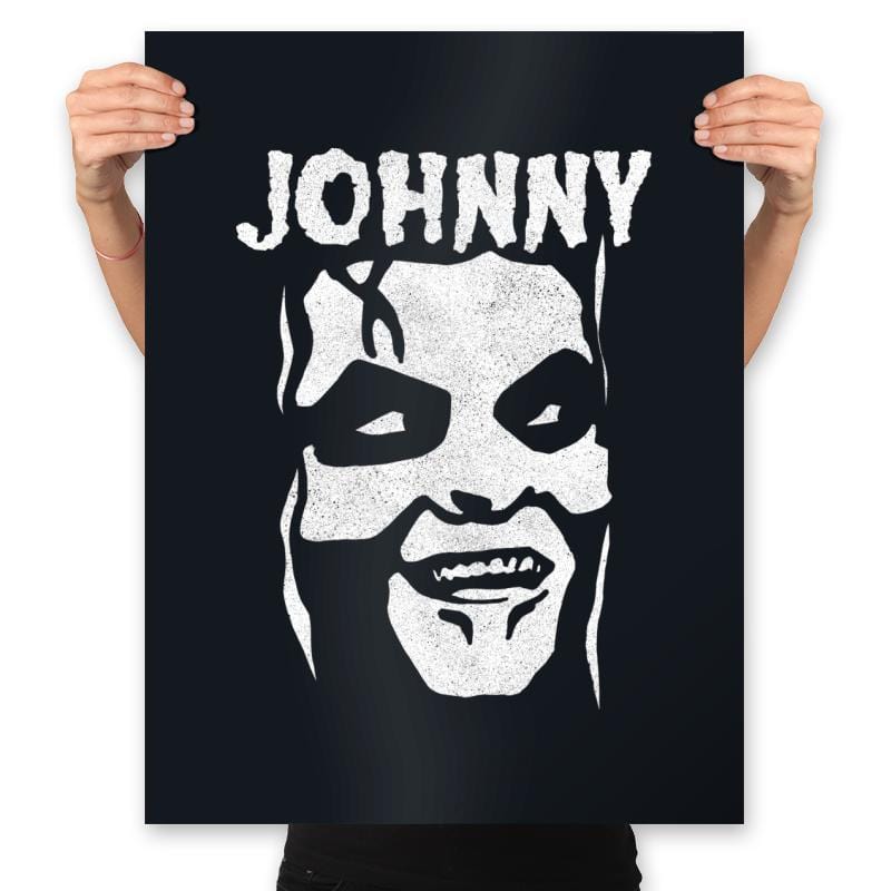 Here's Johnny - Prints Posters RIPT Apparel 18x24 / Black