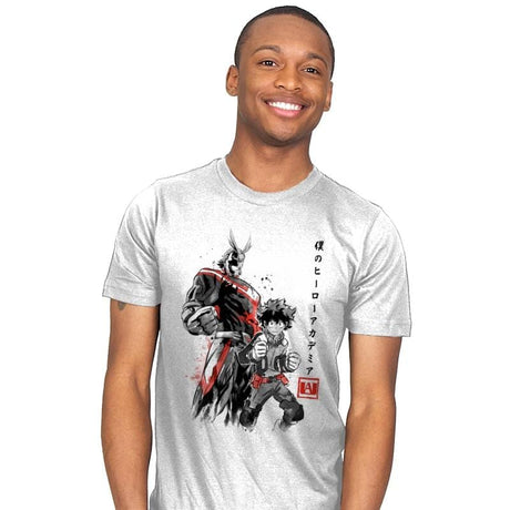 Hero Academia Sumi-e - Mens T-Shirts RIPT Apparel