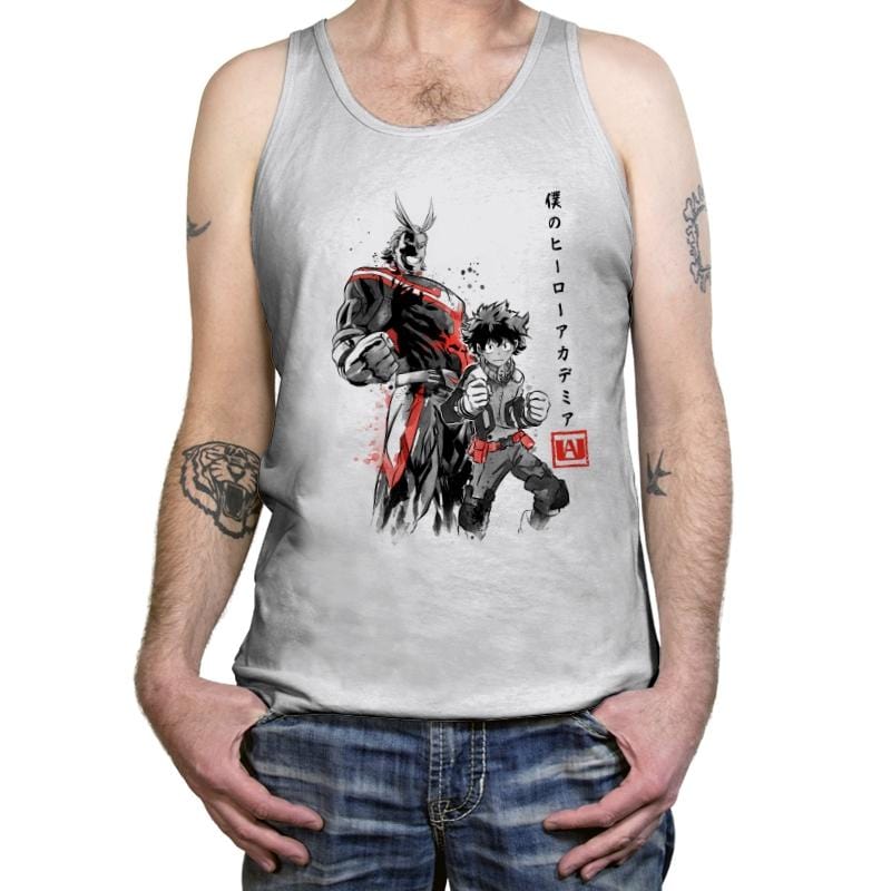 Hero Academia Sumi-e - Tanktop Tanktop RIPT Apparel