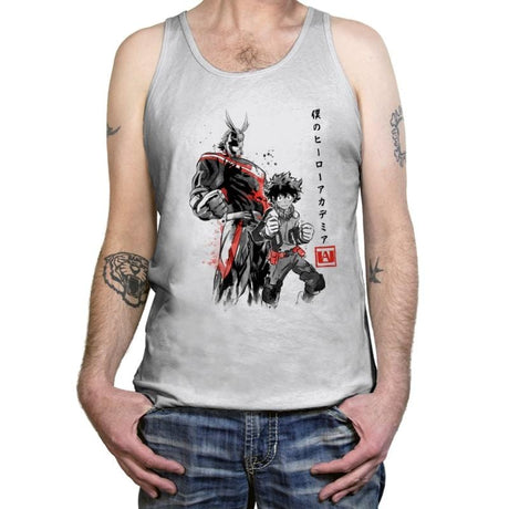 Hero Academia Sumi-e - Tanktop Tanktop RIPT Apparel