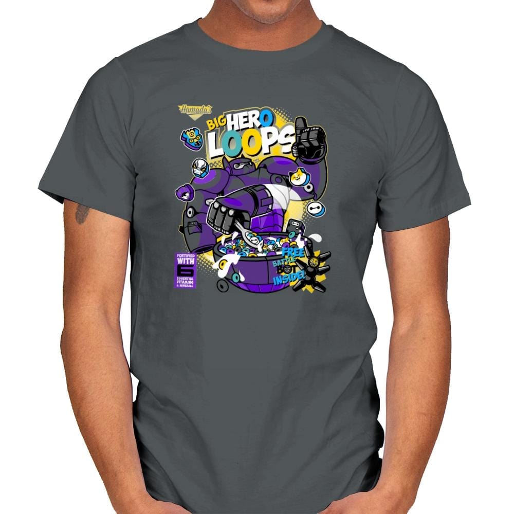 Hero Loops Cereal Exclusive - Mens T-Shirts RIPT Apparel Small / Charcoal