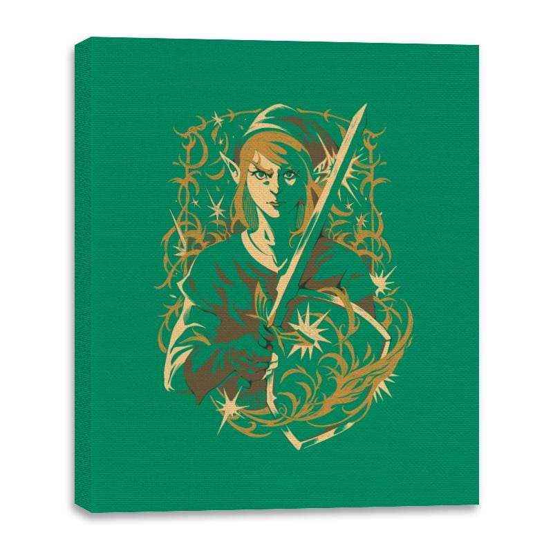 Hero of Time - Canvas Wraps Canvas Wraps RIPT Apparel 16x20 / Kelly