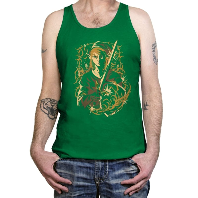 Hero of Time - Tanktop Tanktop RIPT Apparel X-Small / Kelly