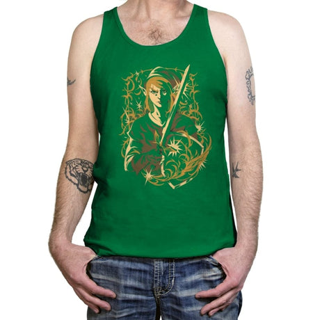 Hero of Time - Tanktop Tanktop RIPT Apparel X-Small / Kelly