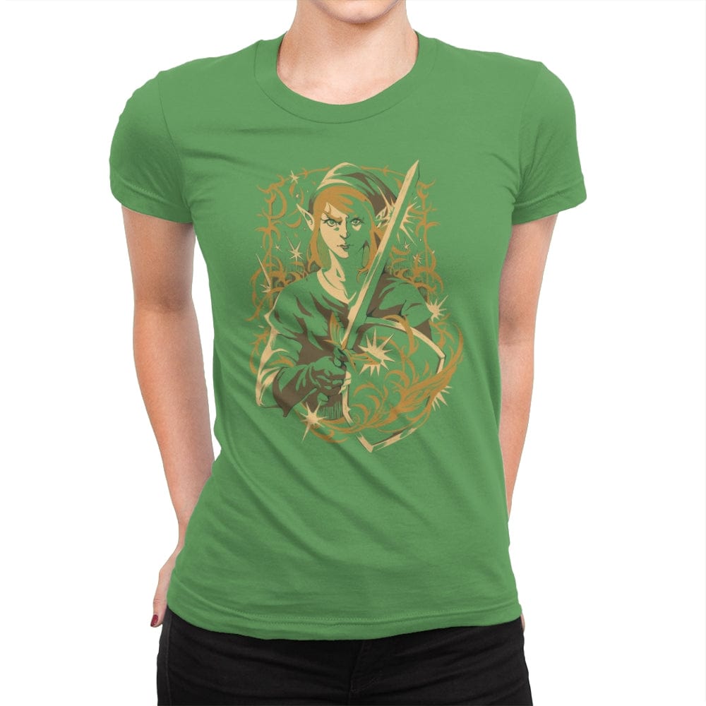Hero of Time - Womens Premium T-Shirts RIPT Apparel Small / Kelly