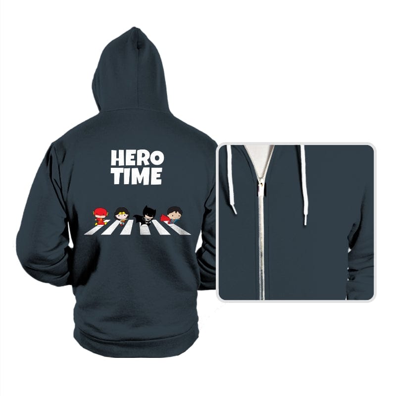 Hero Time - Hoodies Hoodies RIPT Apparel Small / Dark Gray