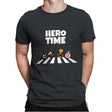 Hero Time - Mens Premium T-Shirts RIPT Apparel Small / Heavy Metal