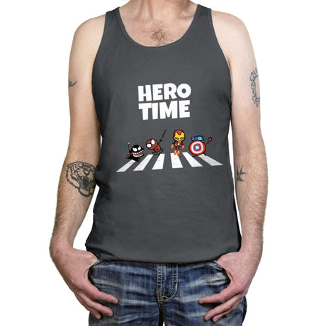 Hero Time - Tanktop Tanktop RIPT Apparel X-Small / Asphalt
