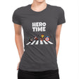 Hero Time - Womens Premium T-Shirts RIPT Apparel Small / Heavy Metal