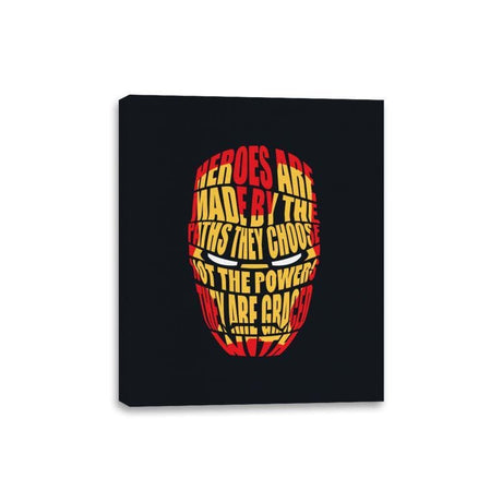 Heroes Are Made - Canvas Wraps Canvas Wraps RIPT Apparel 8x10 / Black
