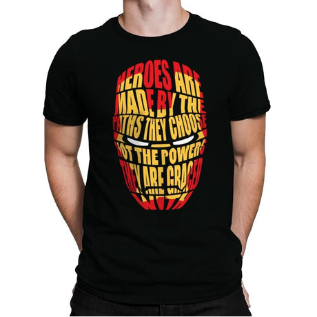 Heroes Are Made - Mens Premium T-Shirts RIPT Apparel Small / Black