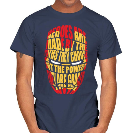 Heroes Are Made - Mens T-Shirts RIPT Apparel Small / Navy