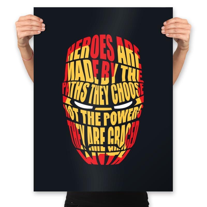 Heroes Are Made - Prints Posters RIPT Apparel 18x24 / Black