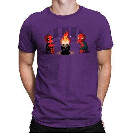 Heroes Camp - Mens Premium T-Shirts RIPT Apparel Small / Purple Rush